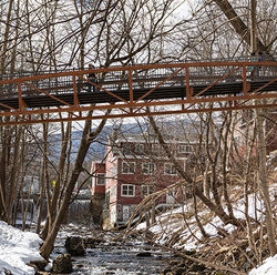 Manchester Riverwalk's proposed bridge across the West Branchof the Battenkill in Manchester, VT.